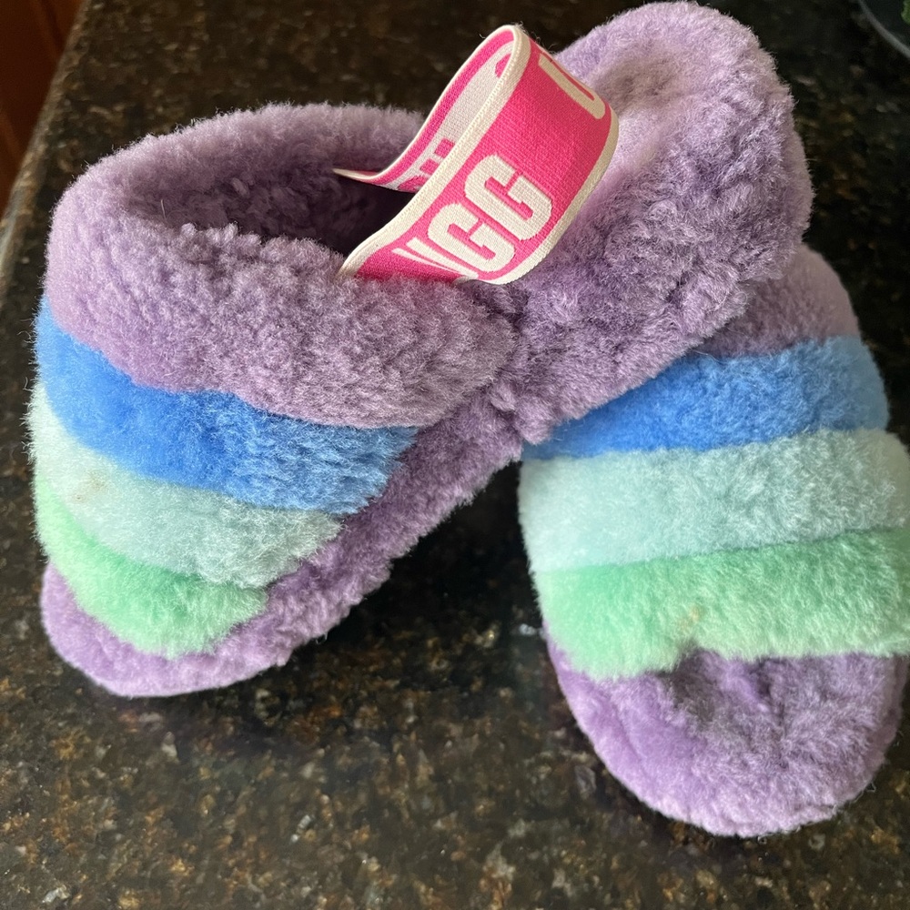 UGG Lilac Plush Slippers